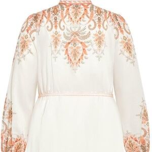 City Chic Plus Size Dress Chloe in Ivory Placement size small size in plus size